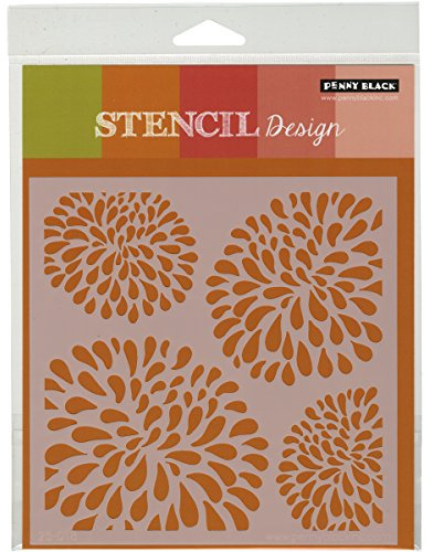 Penny Black Plastic Stencils 6-Inch x 6-Inch, Patina