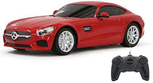JAMARA Mercedes-Benz AMG GT 1:24 2,4GHz - offiziell lizenziert, ca zu 1 Stunde Fahrzeit bei ca. 9 Km/h, perfekt nachgebildete Details, hochwertige Verarbeitung
