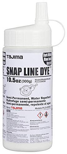 Tajima Marking Chalk PLC3-DW300 - Tinte semipermanente de línea a presión con botella duradera y boquilla de fácil llenado, 10.5 onzas (300 g)