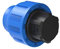 Kirchhoff Fitting Endstück | Kunststoff | 25 mm | für HDPE Rohr | Verschiedene Größen | DVGW geprüft | Trinkwasserqualität | Made in EU, Schwarz