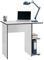 IDIMEX Bureau avec rangemnt Nova Petit Bureau Informatique avec Rangement Ouvert, en mélaminé de Couleur Blanc et Gris