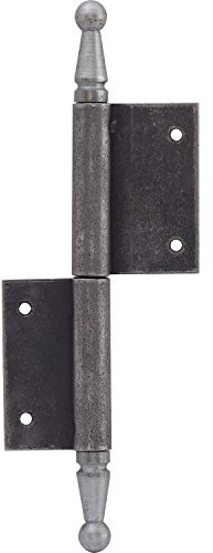 Türnussband mit Zierkopf, links, 90 x 140 mm, Stahl blank
