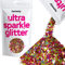 Paillettes mixtes dorées rouges bleues roses ultra scintillantes pour ongles visage festival Noël Halloween maquillage épaisses fines 100 g/3,5 oz