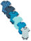 Care Baby Body Kurzarm, 6er Pack Dress Blues (772), 80