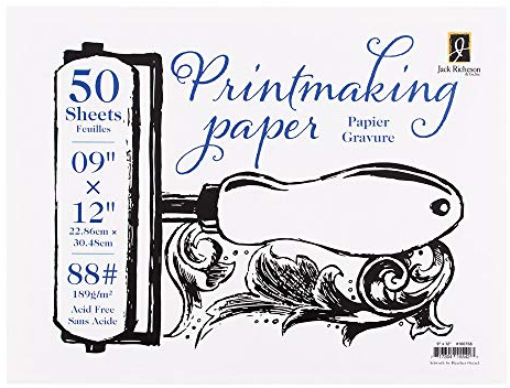 Richeson Printmaking Paper, 88# 12x9 inches, 50 Sheets (100758)