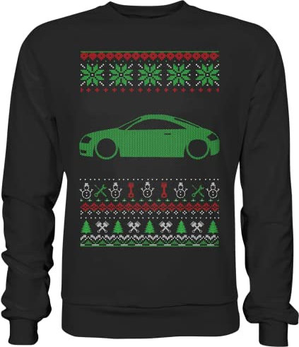 glstkrrn Tourist Trophy 8N Ugly Christmas Sweater, Regular, Unisex, Schwarz, M