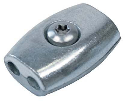 HAMBURGER TAUWERK-FABRIK EST. 1901 10 Stück Eiform Seilklemme für 2mm Drahtseil/Edelstahl V4A / Drahtseilklemme Klemme NIRO