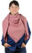 XXL Musselin Tuch Schal 100% feine Baumwolle 130x130cm Damenhalstuch Halstuch Musselintuch Musselin Damen Herren Männer Frauen, Farbe:Altrosa