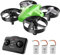 ATOYX Mini Drone para Niños y Principiantes, Drone para Niños Teledirigido con 3D Flip, Hover Automático, Modo sin Cabeza, 3 Baterías,Regalo para niños y niñas (Verde)