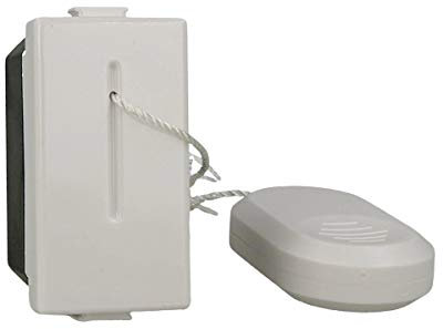 Pulsante Tirante NO 1P 10A Bianco Corda 1,8 Metri, Compatibile Con Bticino Matix