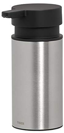 Tiger Noon Seifenspender freistehend, Edelstahl gebürstet, mit herausnehmbaren Einsatz, B x H x T: 5,5 x 13 x 8 cm