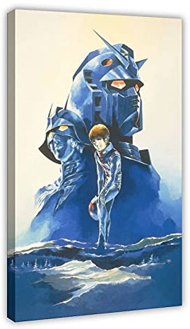 Anime-Poster Mobile Suit Z Gundam 41, Leinwand-Poster, Wandkunst, Dekordruck, Gemälde für Wohnzimmer, Schlafzimmer, Dekoration, 40 x 60 cm, Rahmen: