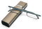 KoKoBin Lesebrille mit Ultraleichtem TR90 Rahmen Lesehilfe Halbbrille aus Metallrahmen mit Halbrahmen Sehehilfe mit Brillenetui für Damen und Herren (Grau, +2 Dioptrien (1er Pack))