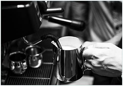 Wallario Vliestapete Fototapete Barista - Einblick in EIN Café - Wandtapete Größe: 300 x 210 cm
