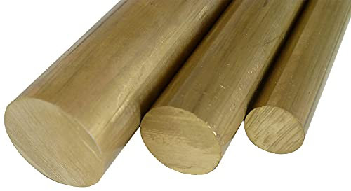 B&T Metall Barres rondes en laiton - Diamètre : 8 mm - Longueur : environ 1 m (1000 mm + 0/-5 mm)