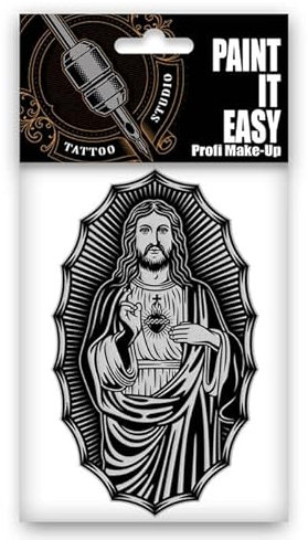 Temporäres Tattoo-Motiv Reality, 10,5 x 14,8cm, Prison Bild Jesus