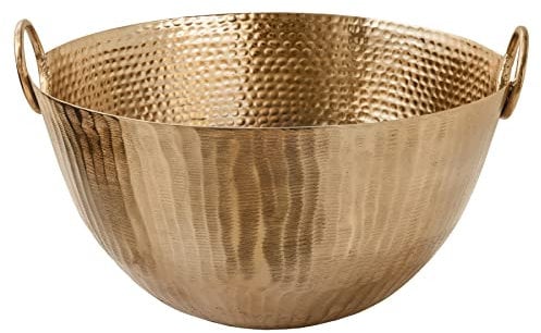 riess-ambiente.de Handgearbeitete Deko Schale Orient 40cm Gold Metall Hammerschlag Design
