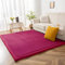 BYBYME Verdickung Korallen Samtmatte Kinderteppich - Extra Dicke 3cm rutschfeste Kinder Weiche Krabbelmatte - als Krabbeldecke Baby Spielmatte (Magenta, 150 × 150 cm)