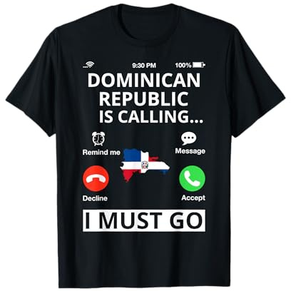 Dominikanische Republik Flagge Karibik Urlaub Dom Rep T-Shirt