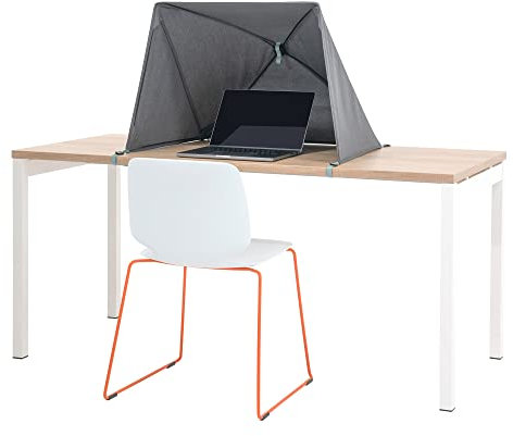 NANO-WORKSPACE Pare-Soleil Ordinateur Portable 13-17 | Écran Lisible au Soleil | Reduction Eblousissement, Anti-Vent | Abri Tente Pliable Nomade Télétravail (XL)