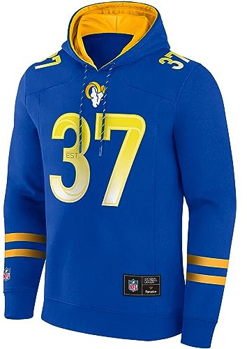 Fanatics Herren Hoodie Los Angeles Rams Game royal-Yellow Gold M