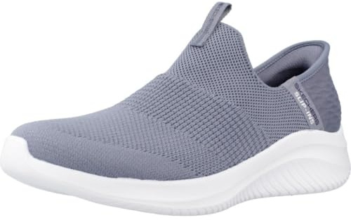 Skechers Damen Ultra Flex 3.0 Cozy Streak Slip-InTurnschuhe, Slate Textile/Navy Trim, 39.5 EU