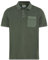 camel active Herren Piqué Poloshirt aus zertifiziertem Organic Cotton Dunkelgrün, Menswear-S