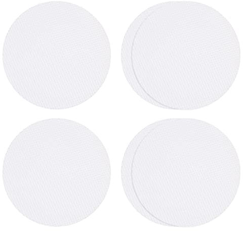 sourcing map 6uds Antideslizante Bañera Pegatinas Baño Ducha Piso 3.15 Antideslizante Pegatina Cinta Redondo Estilo Calcomanías para Baño Cocina Bañera Escalones Escaleras, Blanco
