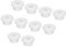 sourcing map 10Pcs T Type Rubber Grommet Mount Dia 18mm (25x8x14mm) Seal Protection Flexible Hole Plugs for Cable Pipe White