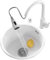 Fregadero Cocina Fregadero Fregadero Bar Fregadero Cocina Hogar Fregaderos redondos Fregadero de acero inoxidable 304 Fregadero redondo blanco Lavabo individual Balcón con grifo extraíble de doble sal