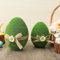 HAUSPROFI Dekorative Ostereier - Grün Moos Osterei - Tischdeko & Basteln - Perfekte Osterdeko Figur für Ostern - Set von 2 (15cm, 18cm) - Einzigartiges Geschenk und Dekoration