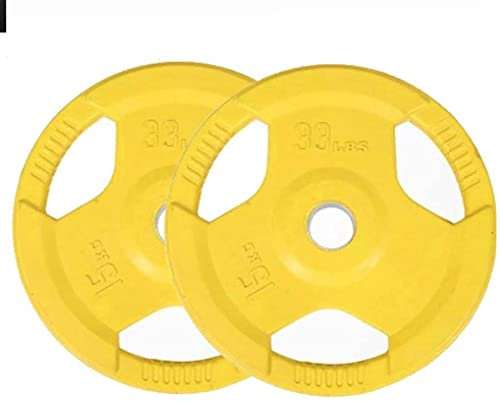 HSHTTKL Neu Fitnesszubehör Hantelscheibe für olympische Langhantel Standard 2 Zoll Loch Home Gym Gewichte Handstoßplatte für Bodybuilding Fitness Home Sports