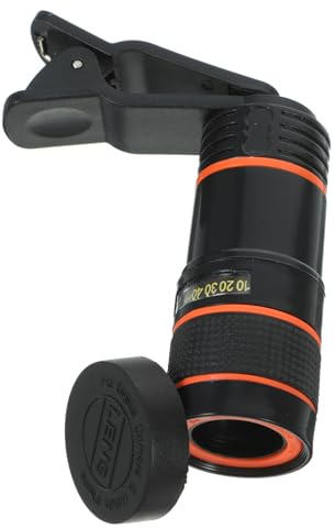 Gadpiparty 4sets Smartphone Lens Monocular Telescope Lens Clip Macro for Phone External Camera High Definition for Wide Angle Macro Photography Clip for Mobile Phone Telescope Use