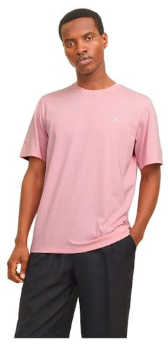 JACK&JONES Jjepaulos Tee SS Crew Neck Noos T-Shirt, Nectar Rose-Détails : mélangé, S Hommes