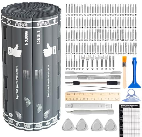 Magnetic Precision Screwdriver Set,Professional Repair Tool Kit for PC,Laptop, Phone, X-box, Mac-Book, Game Console, Modding, DIY,138 in 1 Computer Screwdriver Set S2 Bits