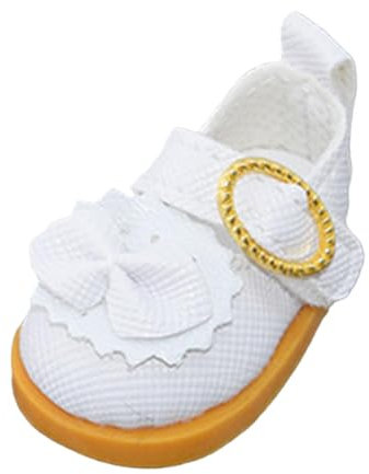 MagiDeal Puppenschuhe aus Plüsch, Anziehsachen, Foto-Requisiten, DIY-Accessoires, Mode für kleine Mädchen, dekorative Puppenschuhe für Mädchen, Puppen selbst, Weiß