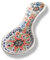 Repose-cuillère fait à la main en céramique pour dessus de cuisinière, repose-cuillère de 25,4 cm pour comptoir de cuisine, support de cuillère pour cuisinière, cadeau de pendaison de crémaillère,