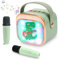Azyvum Machine Karaoké pour Enfants avec 2 Microphones, Portable, Lumière LED et Effets de Changement de Voix, Cadeaux pour Enfants de 5 à 12 Ans, Garçons, Filles