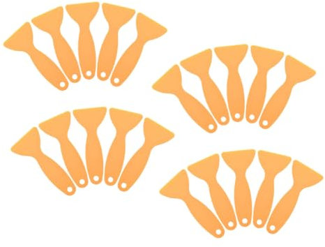 Générique 20 Pièces Pelle à Enlever La Colle Raclette à Film pour Vitres Voiture Wrap Vinyle Film D'éclairage De Voiture Vinyle Amovible Raclette à Peinture Mini Raclette Yellow Plastique