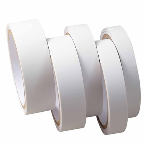 Ruban adhésif blanc 20 mm x 10 m pour bordure de meubles sans repassage pré-collé pour restauration de meubles, réparation d'armoire, panneaux en bois, outils de bricolage faciles