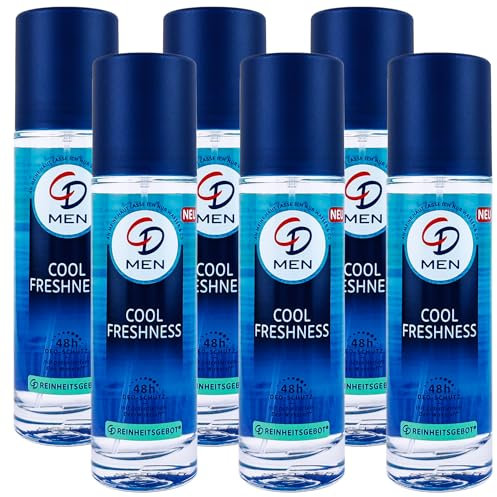 6er Pack CD Men 48h Deodorant Zerstäuber Cool Freshness 6 x 75 ml