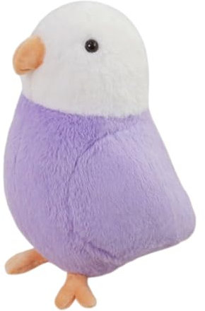 AQCQDQ Plüschtier Vogel Puppe Stofftier Kissen Kuscheltier Vogel, zum Spielen und Kuscheln, Weiches Schmusetier für Mädchen, Jungen, Babys (30 cm,Violett)