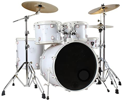 Komplettes Schlagzeug-Set für Erwachsene und Anfänger, 5 Drums & 3 Becken, ideal für professionelles Üben und Lernen