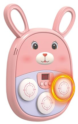 Wpsagek Boxmaschine Für Erwachsene - Cartoon Sound Boxsack Wiederaufladbar,LED Schlagpolster Mit Musik Für Training Familie Zuhause Indoor Outdoor Geburtstag Geschenk