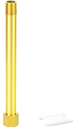 ERGAOBOY 1 pièce raccord de tuyau en laiton, filetage femelle à mâle 3/8 BSP, adaptateur d'extension pour raccord droit de 170 mm de long, connecteur réducteur pour drainage