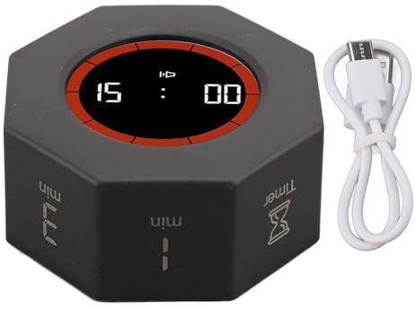 Würfel-Timer für Aufgaben Management, 7 voreingestellte Countdown Zeiten,