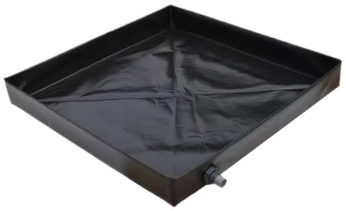 Pineeseatile Base de Douche, Tapis de Douche Camping 41 x 41 '', Base Pliable avec Bords enveloppés, poêle étanche à Drainage Rapide avec Fond Robuste pour l'extérieur, poêle