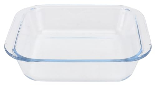 JOINPAYA Assiette de Service en Verre Carrée Blanche pour Conservation de Plats Chauds et Froids à Domicile Restaurant