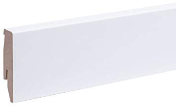 50 m Battiscopa 60 mm All Inclusive pacchetto bianco