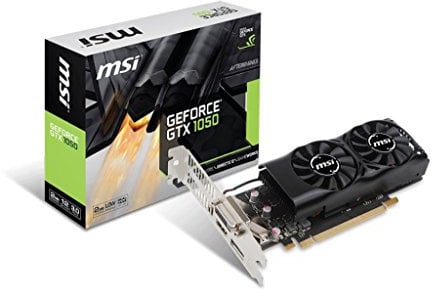 MSI NVIDIA GeForce GTX 1050 2GT LP 2 GB GDDR5 128 Bit Memory PCI Express 3 Graphics Card - Black